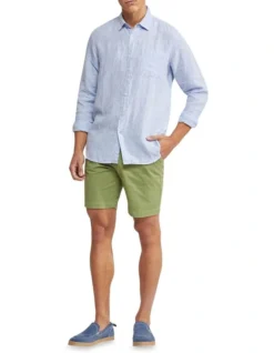 Oxford Holloway Pure Linen Shirt In Sky -Men's Fashion 948738160 5 720x928