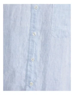 Oxford Holloway Pure Linen Shirt In Sky -Men's Fashion 948738160 6 720x928