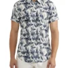 Oxford Tottenham Linen Rayon Printed Shirt In Navy/White -Men's Fashion 948739240 1 720x928