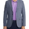 Oxford Milton Checked Unlined Blazer In Blue -Men's Fashion 948741850 1 720x928