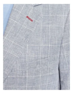 Oxford Blake Linen Cotton Checked Blazer In Sky -Men's Fashion 948783970 6 1 720x928