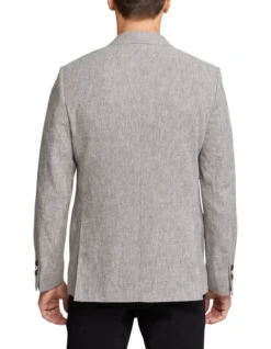 Oxford Blake Linen Cotton Blazer In Grey -Men's Fashion 948784330 3 1 720x928
