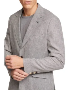 Oxford Blake Linen Cotton Blazer In Grey -Men's Fashion 948784330 4 1 720x928