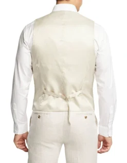 Oxford Linen Vest In Natural -Men's Fashion 948784600 3 720x928