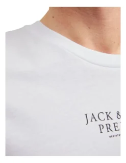 Jack & Jones Archie Short Sleeve Crew Neck Tee In White -Men's Fashion 950189140 4 720x928