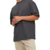Jack & Jones Kam Clean Short Sleeve Crew Neck Tee In Ebony -Men's Fashion 950192650 1 720x928