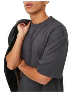 Jack & Jones Kam Clean Short Sleeve Crew Neck Tee In Ebony -Men's Fashion 950192650 6 720x928