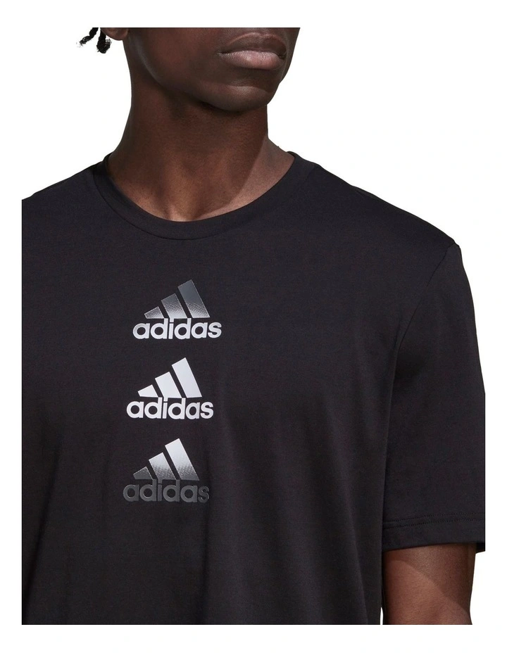 ADIDAS Designed To Move Logo T-Shirt In Black 6 ADIDAS Designed To Move Logo T-Shirt In Black - Image 4
