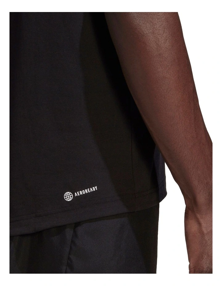 ADIDAS Designed To Move Logo T-Shirt In Black 7 ADIDAS Designed To Move Logo T-Shirt In Black - Image 5