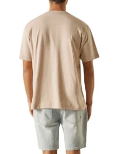 Minimal Logo Tee In Beige -Men's Fashion 950262490 2 720x928