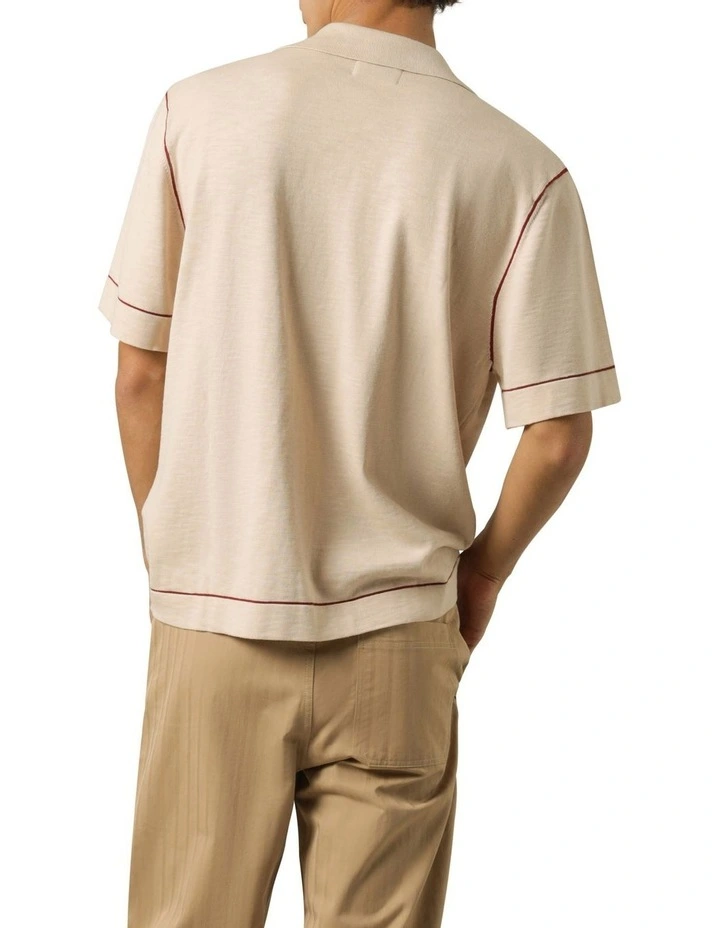 Albius Knit Shirt In Beige 6 Albius Knit Shirt In Beige - Image 4