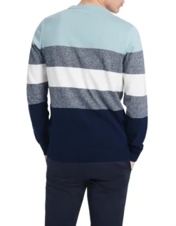 Jackson Crew Neck Knit In Navy Multi 8 Jackson Crew Neck Knit In Navy Multi -Men's Fashion 950294260 3 720x928