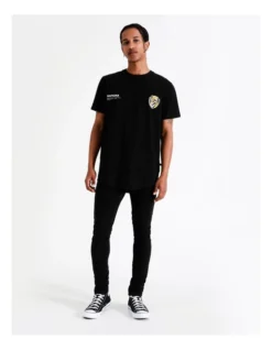 Richmond Curved Hem Tee In Black -Men's Fashion 950382640 5 720x928