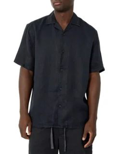 The Del Sur Linen Shirt In Black