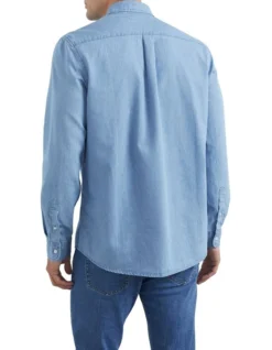 French Connection Chambray Classic Fit Sihrt -Men's Fashion 954332560 3 1 720x928