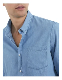 French Connection Chambray Classic Fit Sihrt -Men's Fashion 954332560 4 1 720x928