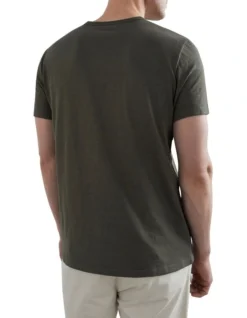 French Connection Slub T Shirt In Khaki -Men's Fashion 954488530 954479440 3 720x928
