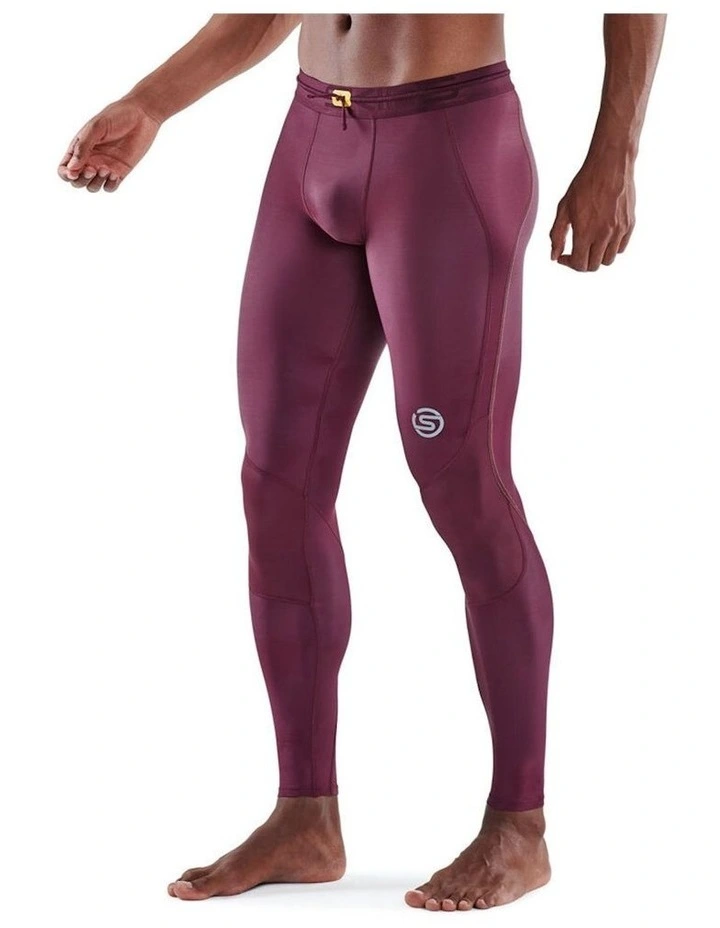 SKINS Series 3 Long Tights In Burgundy 3 SKINS Series 3 Long Tights In Burgundy