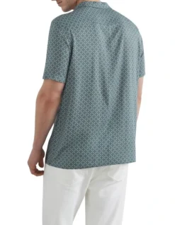 French Connection Mosaic Camp Collar Classic Fit Shirt -Men's Fashion 955439020 3 720x928