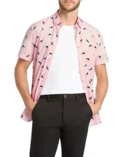 Balena Short Sleeve Shirt In Light Pink