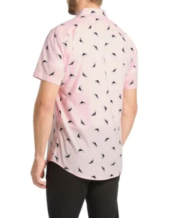 Balena Short Sleeve Shirt In Light Pink -Men's Fashion 955758430 3 720x928