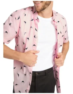 Balena Short Sleeve Shirt In Light Pink -Men's Fashion 955758430 4 720x928