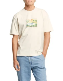 Wrangler Waikiki Baggy Tee In Cream