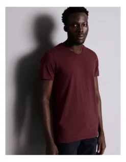 Tenerife V Neck Tee In Red 11 Tenerife V Neck Tee In Red -Men's Fashion 956537470 3 720x928