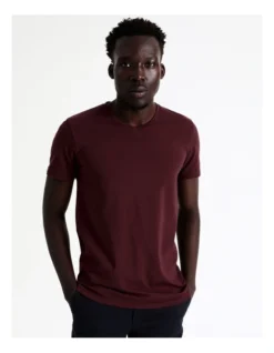 Tenerife V Neck Tee In Red 12 Tenerife V Neck Tee In Red -Men's Fashion 956537470 4 720x928