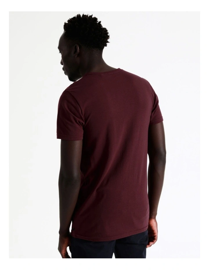 Tenerife V Neck Tee In Red 8 Tenerife V Neck Tee In Red - Image 6
