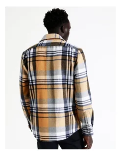 Elijah Check Long Sleeve Overshirt In Yellow 15 Elijah Check Long Sleeve Overshirt In Yellow -Men's Fashion 956560870 7 1 720x928