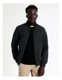 Parker Puffer Jacket In Navy