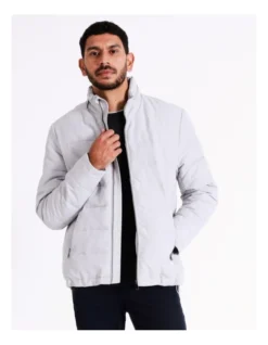 Hunter Hooded Puffer Jacket In Grey -Men's Fashion 956584630 5 720x928