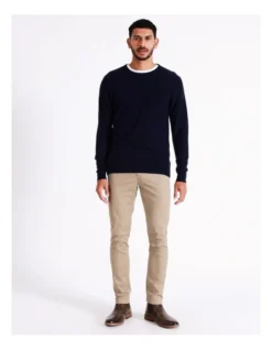 Tristan Textured Knit In Navy