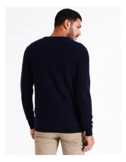 Tristan Textured Knit In Navy -Men's Fashion 956608390 6 720x928