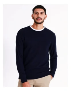 Tristan Textured Knit In Navy -Men's Fashion 956608390 7 720x928