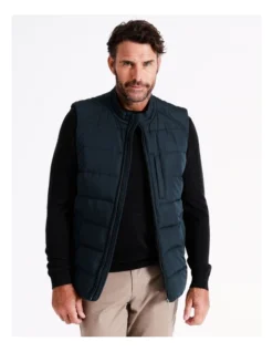 Avery Puffer Vest In Navy -Men's Fashion 956984680 7 720x928