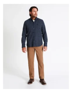 Vincent Long Sleeve Check Shirt In Navy -Men's Fashion 956984950 7 720x928