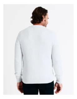 Knox Textured Crew Knit In Beige -Men's Fashion 956986660 4 720x928