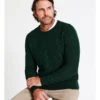 Knox Textured Crew Knit In Green -Men's Fashion 956986750 1 720x928