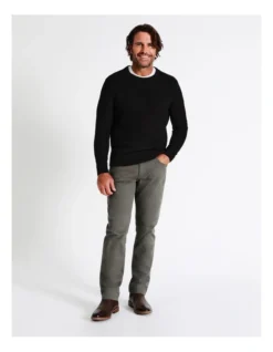 Knox Textured Crew Knit In Black -Men's Fashion 956986930 5 720x928