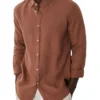 The Tennyson Linen Shirt In Copper -Men's Fashion 958148110 1 720x928