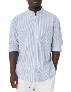 The Kensington Shirt In Light Blue/White