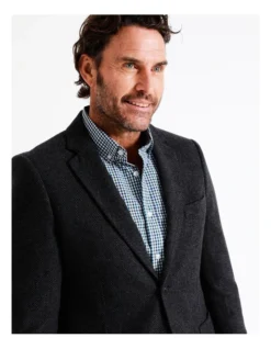 Camden Textured Blazer In Charcoal 11 Camden Textured Blazer In Charcoal -Men's Fashion 958541590 3 720x928