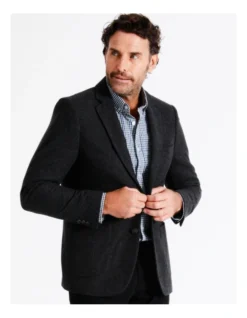 Camden Textured Blazer In Charcoal 13 Camden Textured Blazer In Charcoal -Men's Fashion 958541590 5 720x928