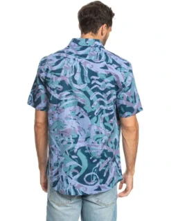 Quiksilver Heritage Short Sleeve Shirt In Purple Haze -Men's Fashion 959056930 3 720x928