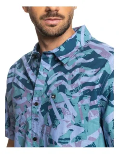 Quiksilver Heritage Short Sleeve Shirt In Purple Haze -Men's Fashion 959056930 6 720x928