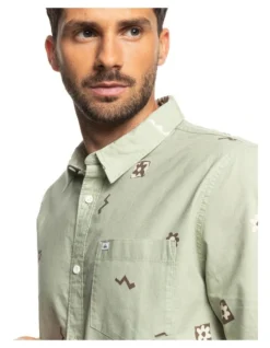 Quiksilver Mini Mark Shirt In Desert Sage -Men's Fashion 959057200 4 720x928