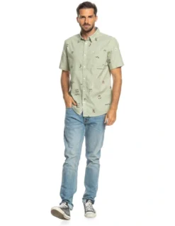 Quiksilver Mini Mark Shirt In Desert Sage -Men's Fashion 959057200 6 720x928