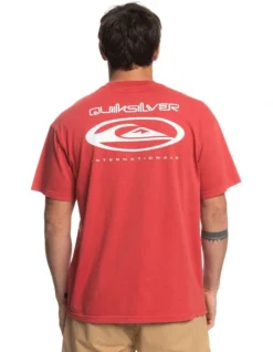 Quiksilver Quik International Short Sleeve Tee T-Shirt In Chili Pepper -Men's Fashion 959059720 3 720x928